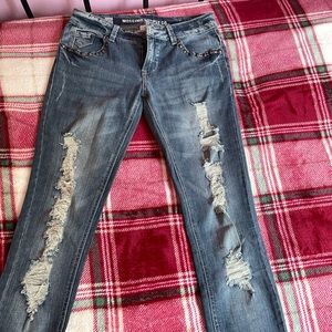 Girls distressed skinny Jeans